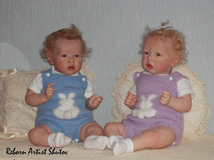Сладкая парочка зайчат — Куклы Реборн (Reborn): работы мастеров (фото 2)