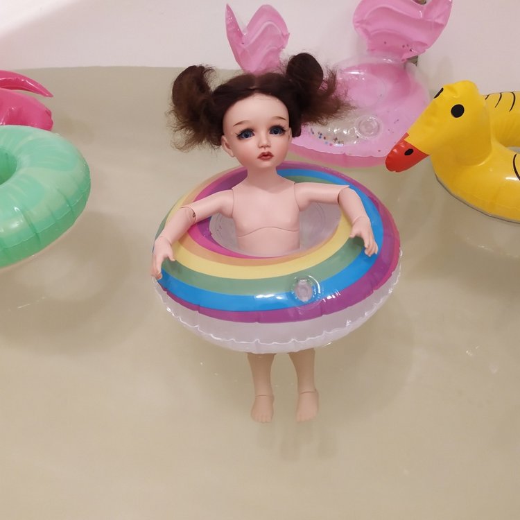 Как мы догоняли лето или примерка кругов для бассейна моей Боночкой (фото 2)