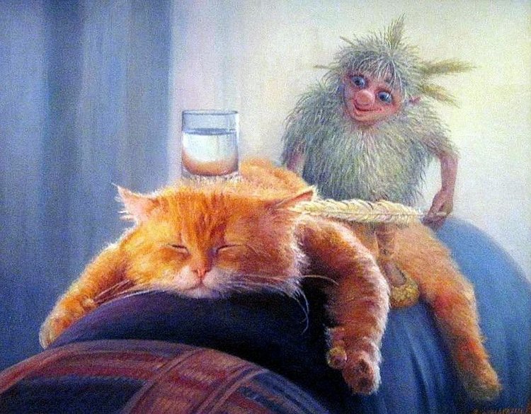 Приключения домовёнка и рыжего кота