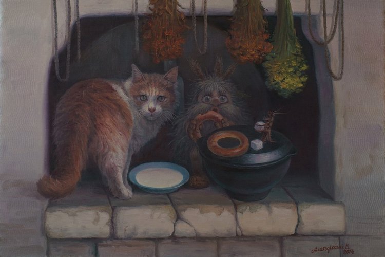 Приключения домовёнка и рыжего кота