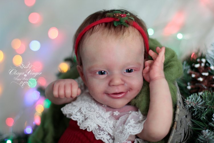 Моё новогоднее солнышко. Малышка из молда Санни. Кукла реборн Олеси Венгер