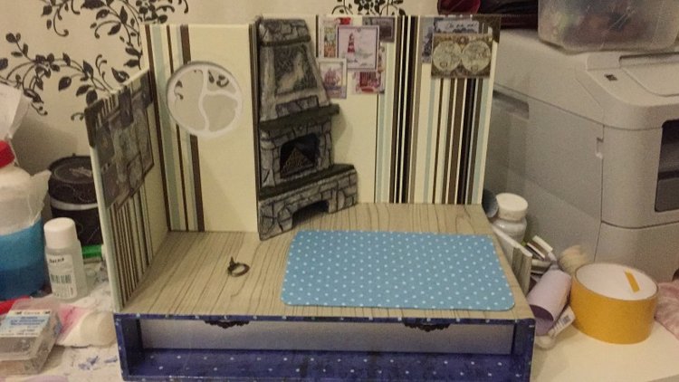 Полосатый домик — Румбоксы и кукольные интерьеры: фото