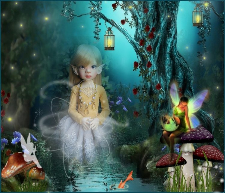 Талисса в Волшебном лесу — Куклы Kaye Wiggs (Кайе Виггс): авторские BJD (БЖД)