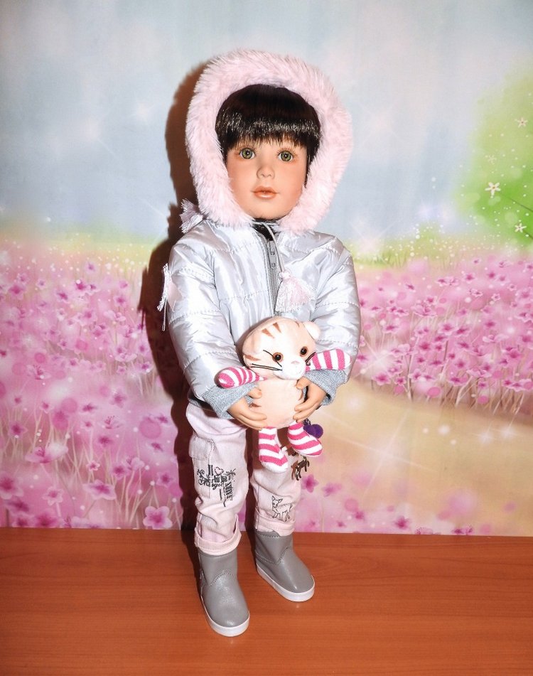 Зимняя куколка Nadin Kidz'n'Cats. ООАК (фото 9)