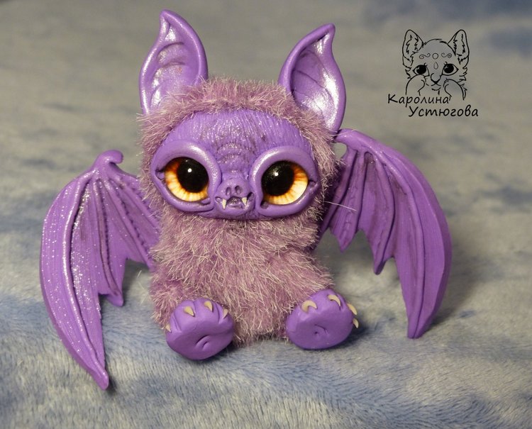 Летучие мышки, цвет: фиолетовый. А Вы нас ждали к Хеллоуину (фото 4)
