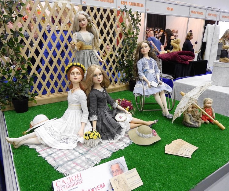 XV Международный осенний салон авторских кукол на Тишинке с 4 по 6 октября 2019 года в Москве - часть 3