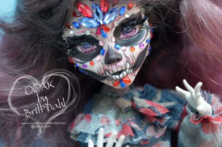 ООАК Кристальные Скелеты. Клео и Гулия Monster High (фото 7)