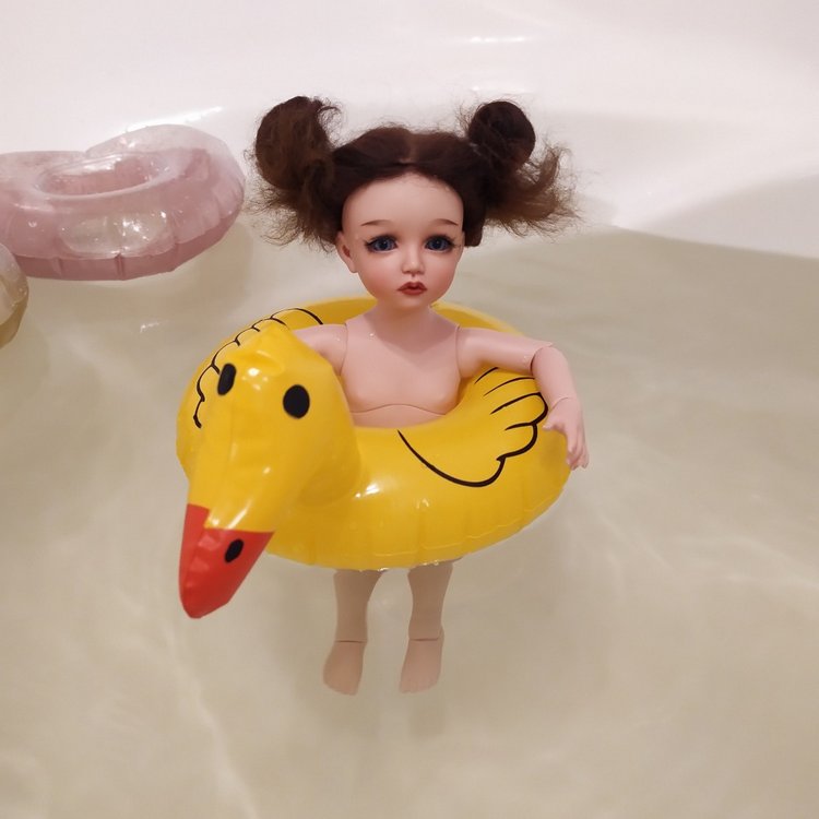 Как мы догоняли лето или примерка кругов для бассейна моей Боночкой (фото 7)