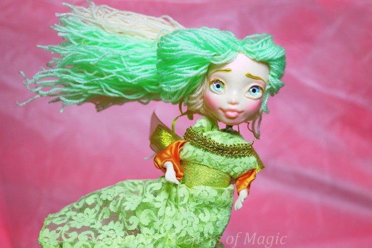 Chydiki - Fairy OOAK Art dolls, artist collectible fantasy clay toys - 6