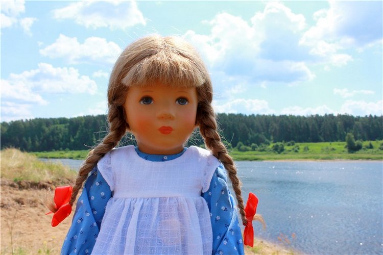 Путешествие Катрин. Katrin, Stoffpuppe Doll, Kathe Kruse