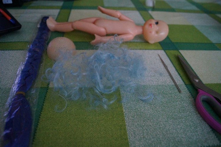 Четвёртая выписка января. Сказочная. Полное преображение Мальвины. Из чего сделать вставные глазки и реснички для куклы