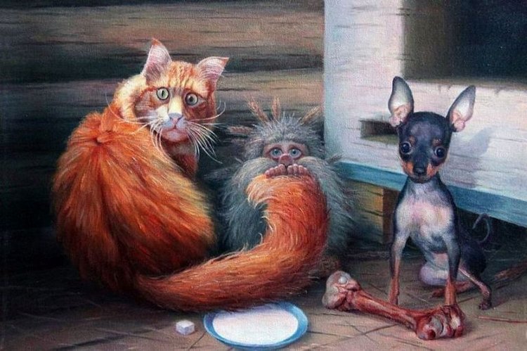 Приключения домовёнка и рыжего кота