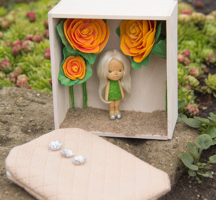 Куколка Одуваночка, маленькая деревянная фея и ее цветочный дом (фото 8)