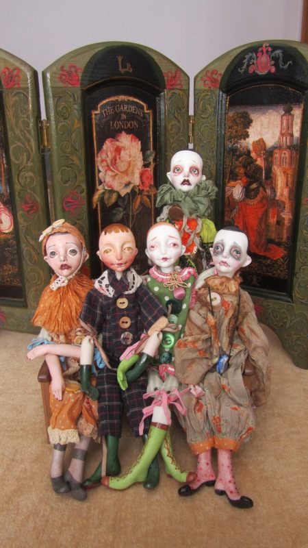 Коротенькая история жизни Печалек, авторских фарфоровых куколок