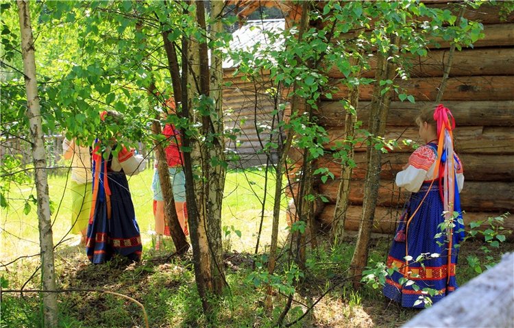 "Троицкие гуляния" в Василёво, 2019 год, заключительная часть. Архитектурно-этнографический музей под открытым небом Василёво