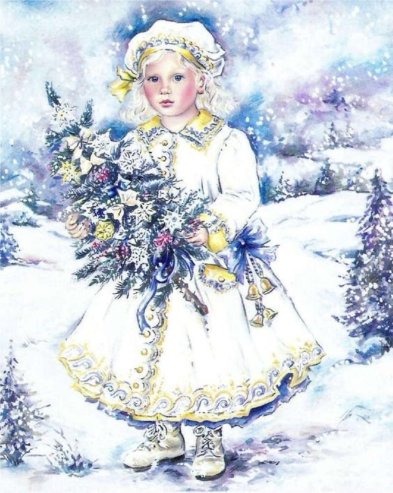 В Рождественский сочельник. Розочка в ожидании Рождества