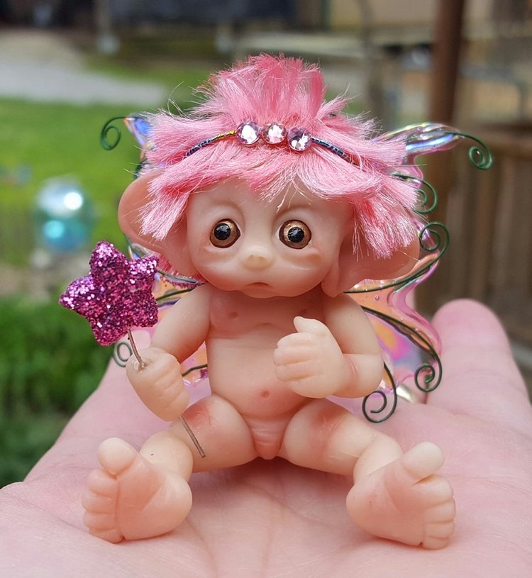 Авторские малыши из полимерной глины: Gail's Fantasy Baby Miniatures