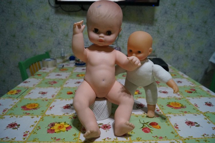 Продолжаю лечить куколок — Реставрация и преображение кукол: ремонт