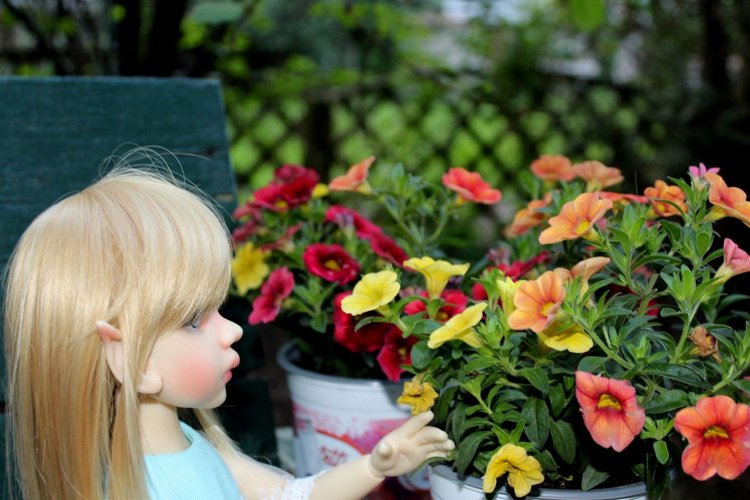 Талисса в весеннем саду — Куклы Kaye Wiggs (Кайе Виггс): авторские BJD (БЖД)