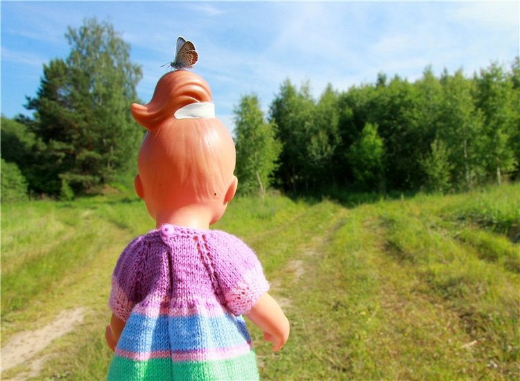 Встреча с бабочкой — Винтажные куклы ГДР (Немки): Бигги