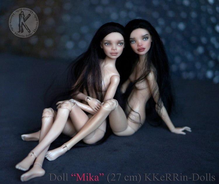 Шарнирная авторская кукла "Мика" (27см) от KKeRRin-Dolls, 2 часть