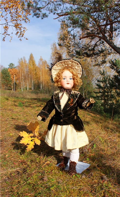 Кейт - Девочка Осень — Антикварные куклы Armand Marseille (AM): молд 390 (фото 5)