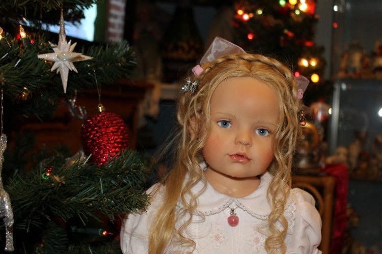 Новогодняя елка с моими куклами от Hildegard Gunzel