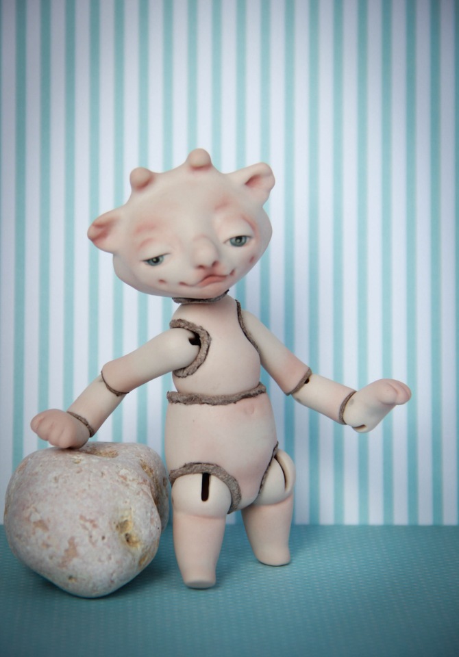 Фарфоровые тролли — Авторские шарнирные куклы своими руками: лепка (фото 10)