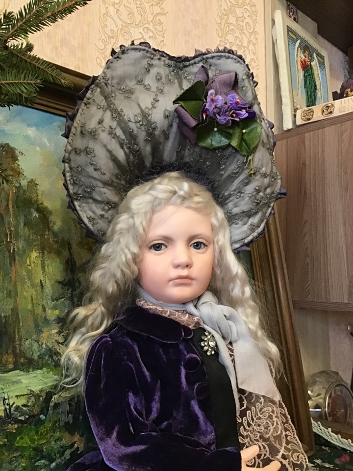 Мой первый бонет в этом году - Пармские фиалки | Бэйбики Мой первый бонет в этом году - Пармские фиалки (фото 8)