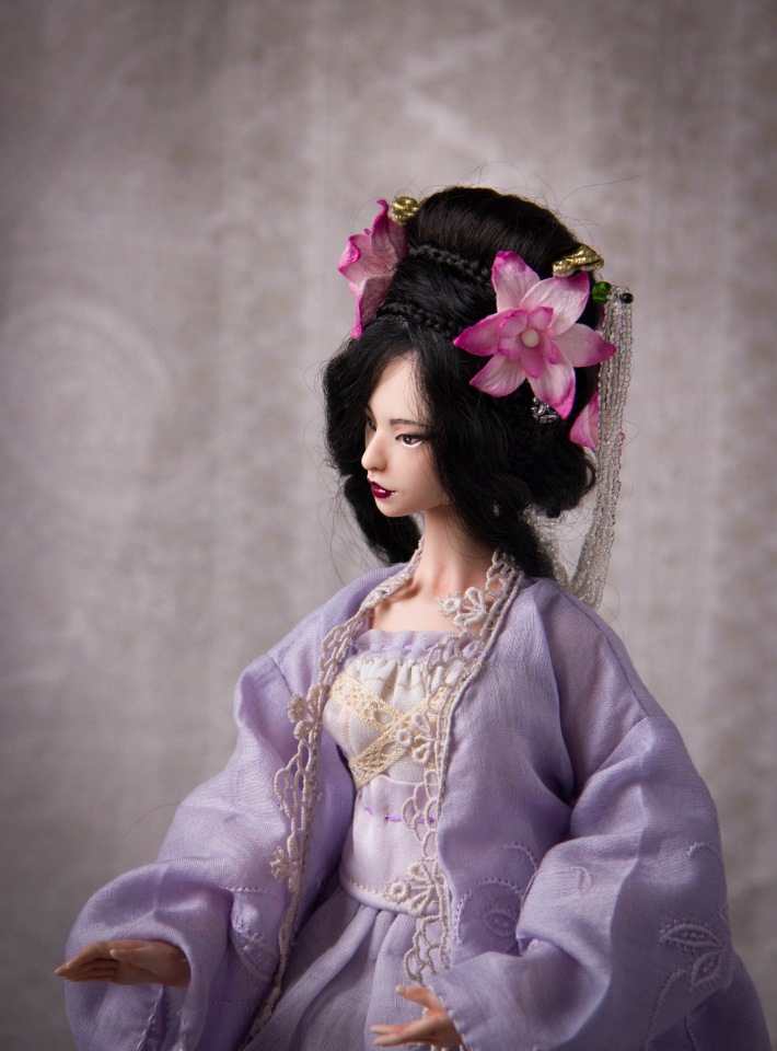 Лянфэн. Фарфоровая шарнирная кукла от Skvorkadolls