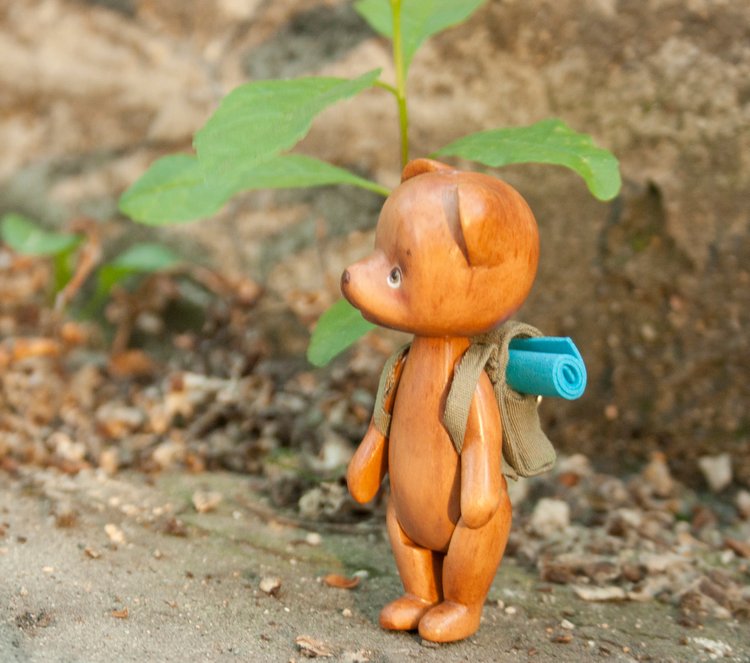 Деревянный мишка путешественник (фото 8)