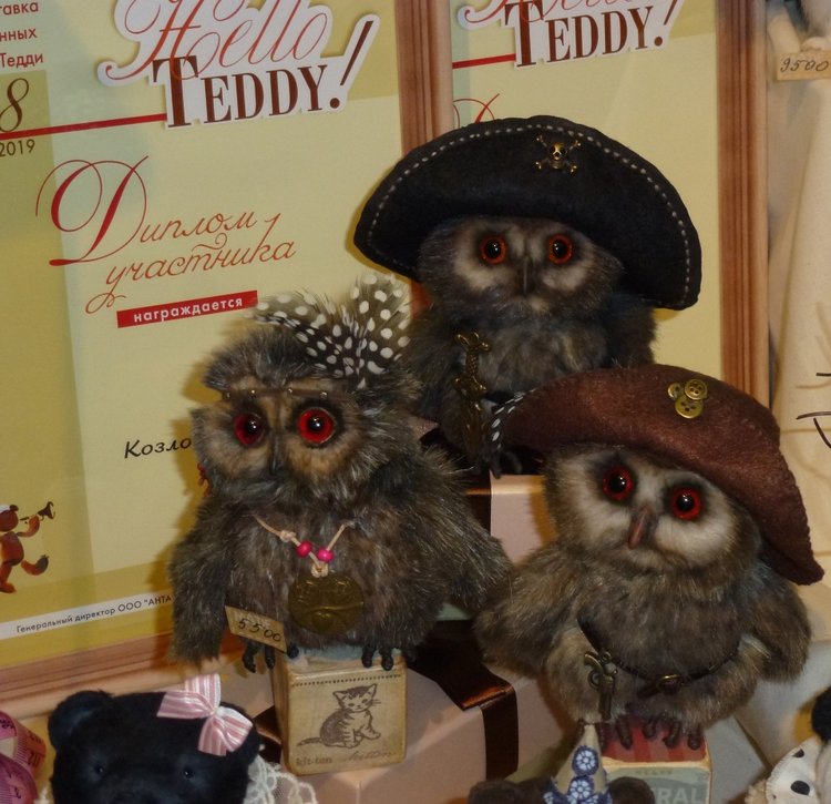 XI Московская международная выставка мишек Teddy - Филины (Совы) | Бэйбики XI Московская международная выставка мишек Teddy - Филины (Совы) (фото 6)