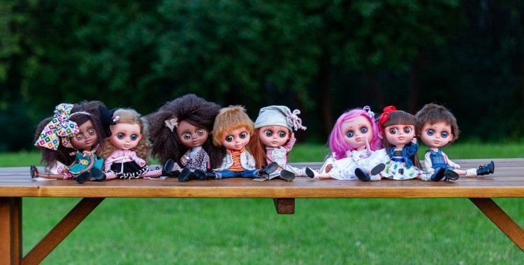 В гостях у STEPHA dolls! Biggers, Миниамигес, Вестида де Азул