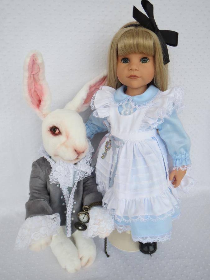 Белый Кролик — Домашние фото авторских игрушек: Тедди