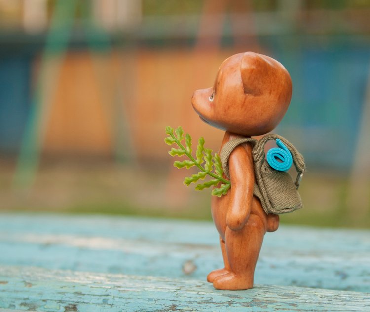 Деревянный мишка путешественник (фото 4)