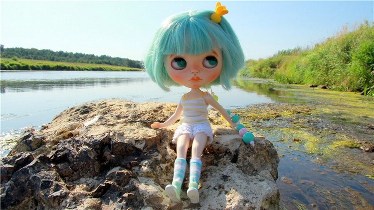 Инопланетянка Нийя. Custom Blythe Doll UFO Go Go Takara
