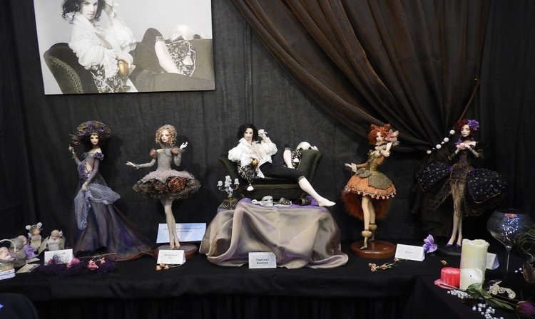 XV Международный осенний салон авторских кукол на Тишинке с 4 по 6 октября 2019 года в Москве - часть 1