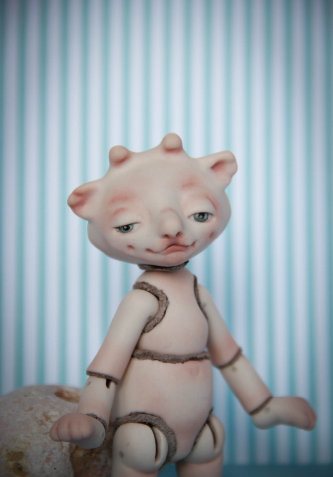 Фарфоровые тролли — Авторские шарнирные куклы своими руками: лепка (фото 9)