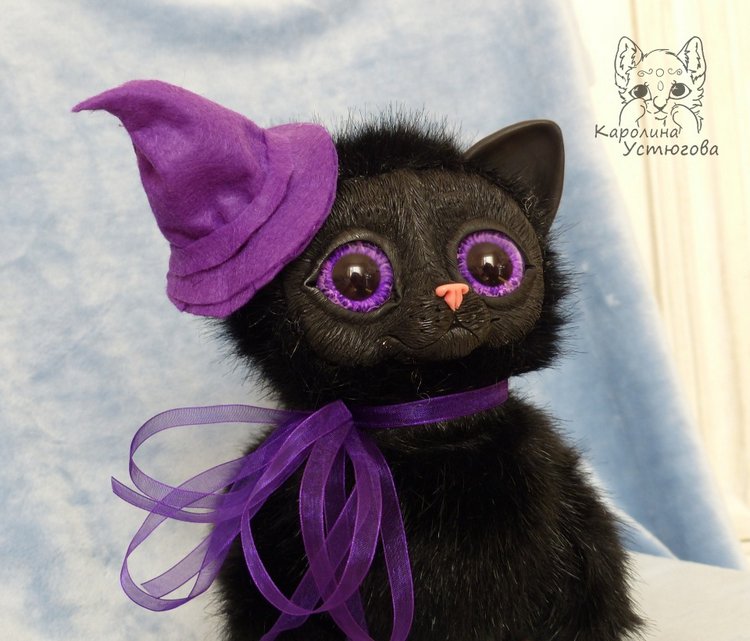 Ведьмин кот, история — Игрушки в смешанной технике (мех и глина): Арт (фото 8)