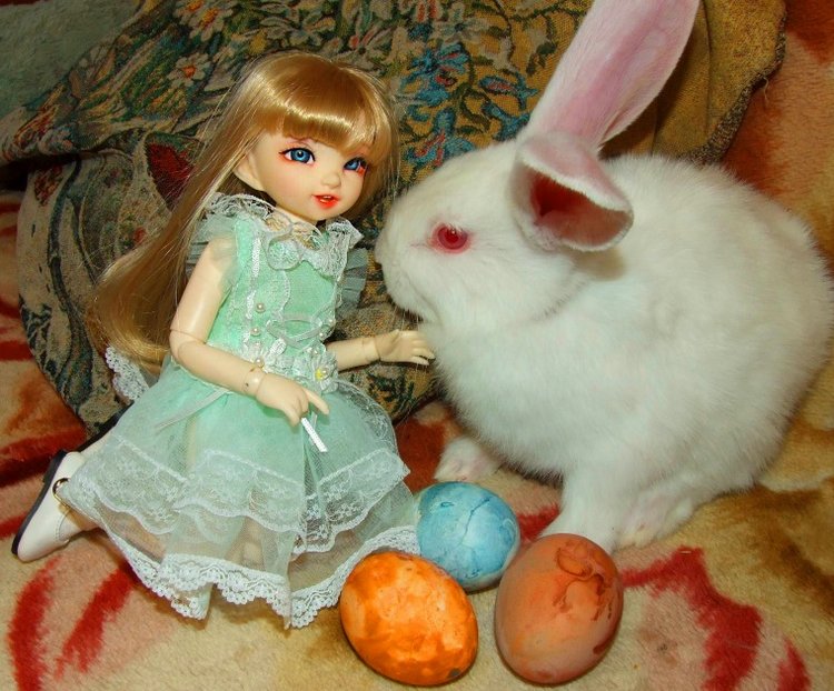 История Алиски 2 - Пасхальная, с белыми кроликами) | Бэйбики История Алиски 2 - Пасхальная, с белыми кроликами)