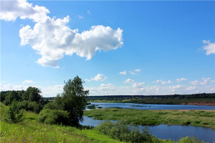 Путешествие Эли на красивый берег реки Волги