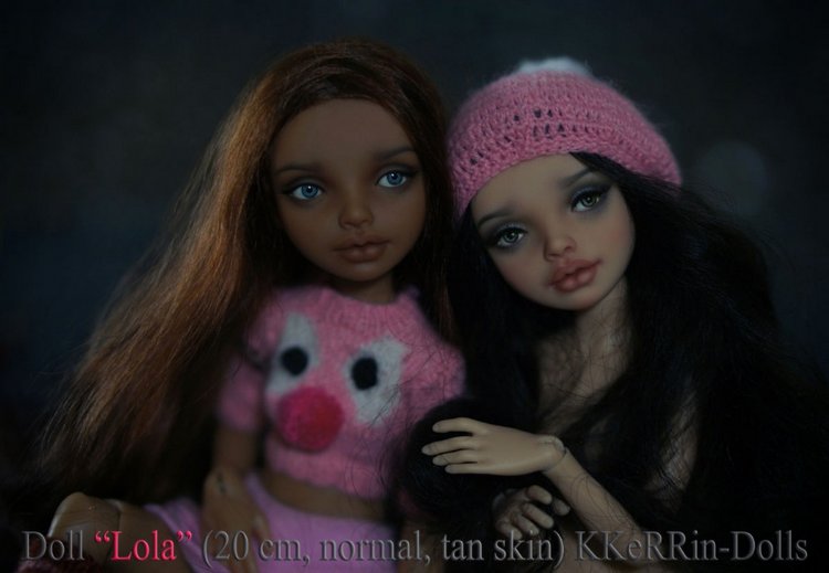 Шарнирная авторская кукла "Лола" (20см), от KKeRRin-Dolls