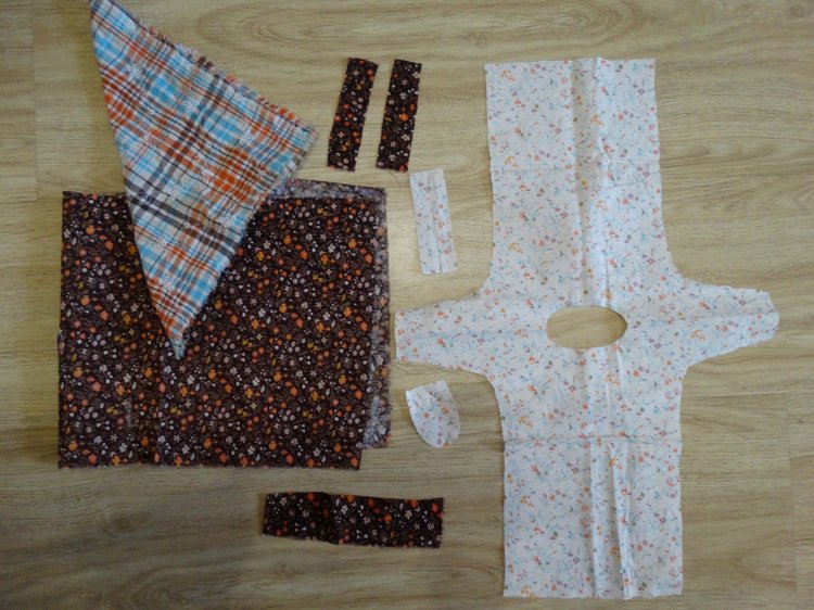 Шьём русский костюм для куклы формата Барби (фото 4)