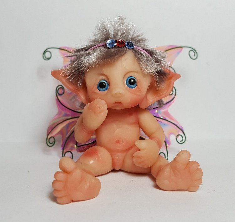 Авторские малыши из полимерной глины: Gail's Fantasy Baby Miniatures