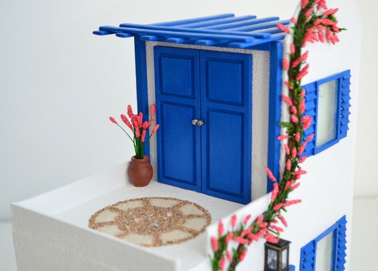 Греческая вилла — Румбоксы и кукольные интерьеры: фото (фото 5)