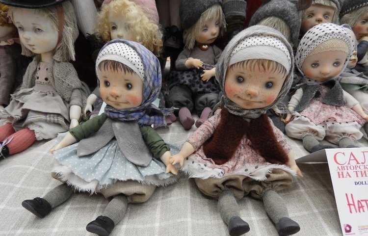 XV Международный осенний салон авторских кукол на Тишинке с 4 по 6 октября 2019 года в Москве - часть 1