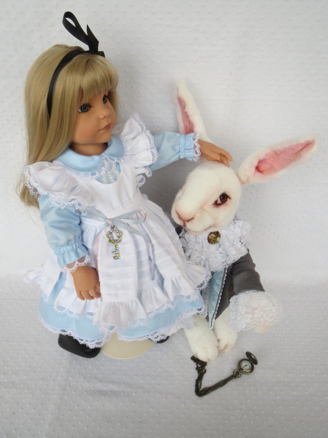 Белый Кролик — Домашние фото авторских игрушек: Тедди