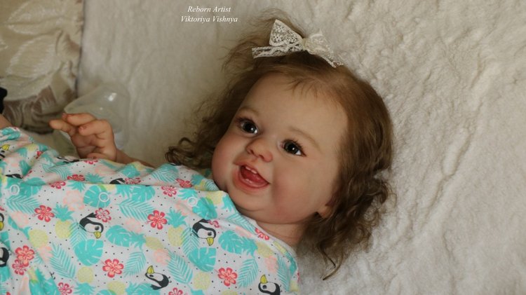 Малышка Хулиганка... куколка реборн Виктории Вишни (фото 4)