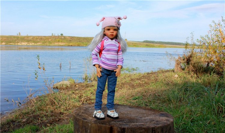 Путешествие Имани на Волгу. Mini Imani от Kaye Wiggs