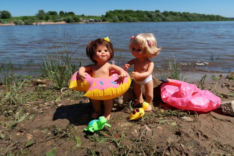 Вместе весело гулять по... Тарусе. Вихтели Линка и Алёнка